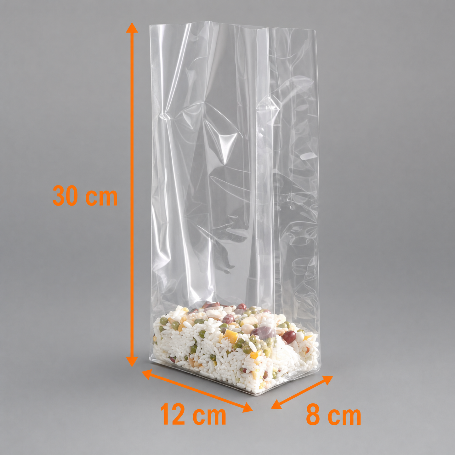 Bolsa de Papel Celofán (Fondo de Cartón)