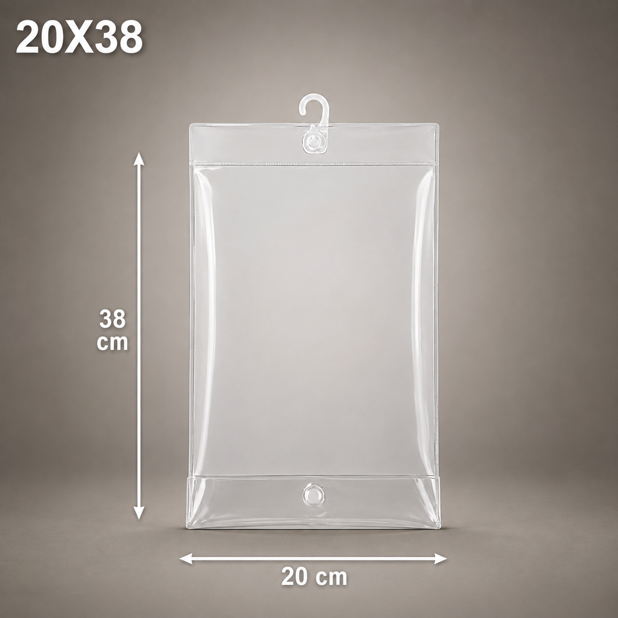 Bolsa PVC (Broche, cierre, colgador)