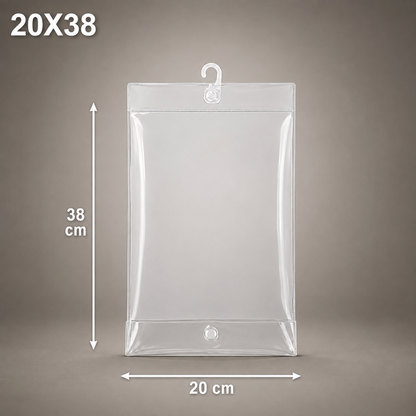 Bolsa PVC (Broche, cierre, colgador)