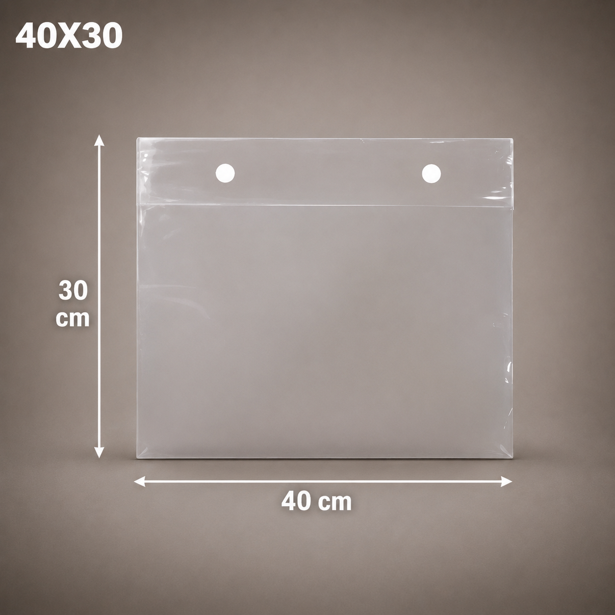 Bolsa PVC (Broche, cierre, colgador)