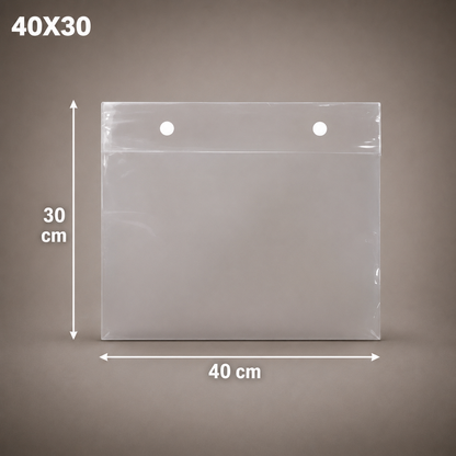 Bolsa PVC (Broche, cierre, colgador)