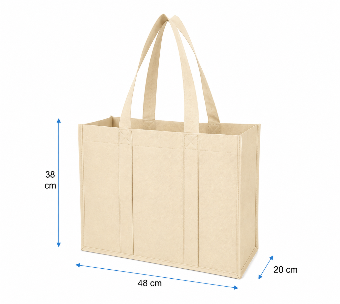 Bolsa Tnt (Tela No Tejida) Extra Resistencia (20-25 Kg. Máx.) Ecológica.