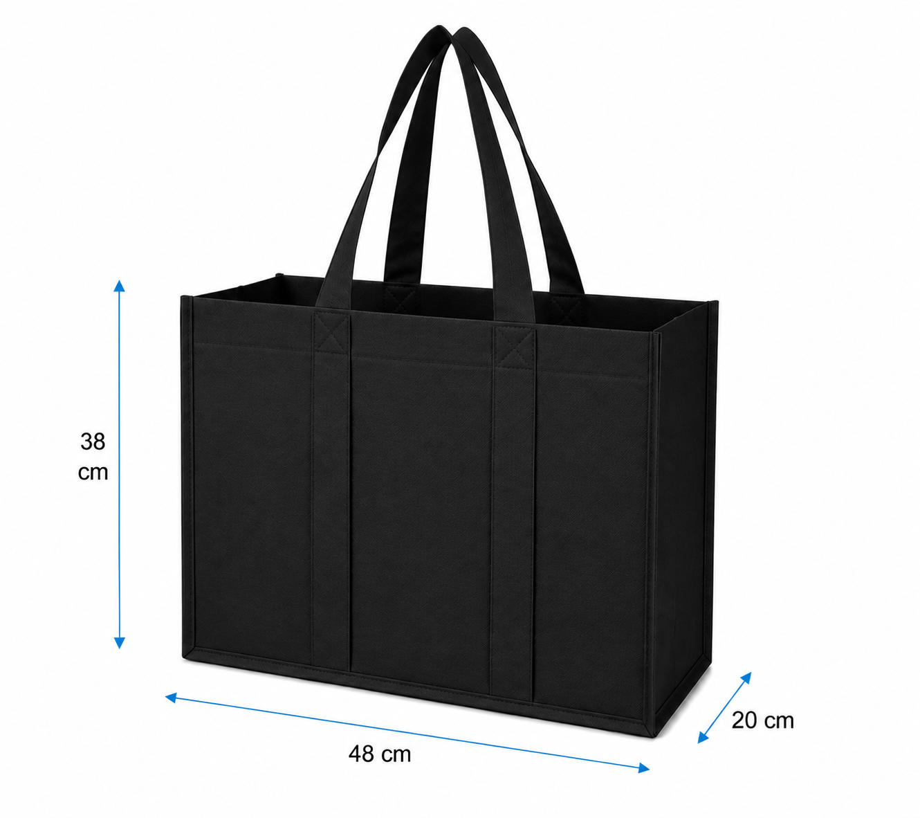 Bolsa Tnt (Tela No Tejida) Extra Resistencia (20-25 Kg. Máx.) Ecológica.