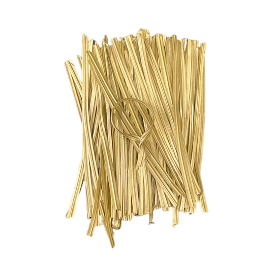 Amarra Ecológica 12 Cm 100 Gr. (500 Unidades Aprox) Papel Kraft