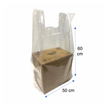 Bolsa Camiseta Gruesa Transparente