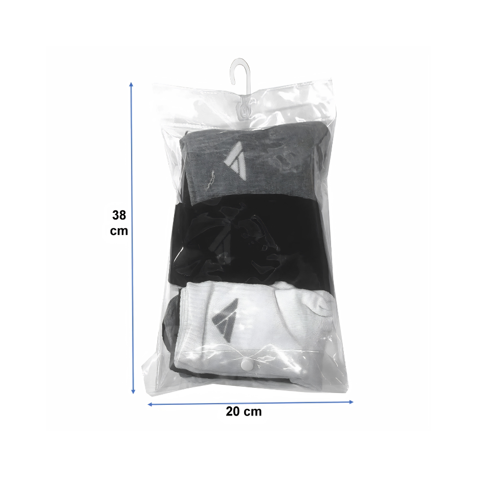 Bolsa PVC (Broche, cierre, colgador)