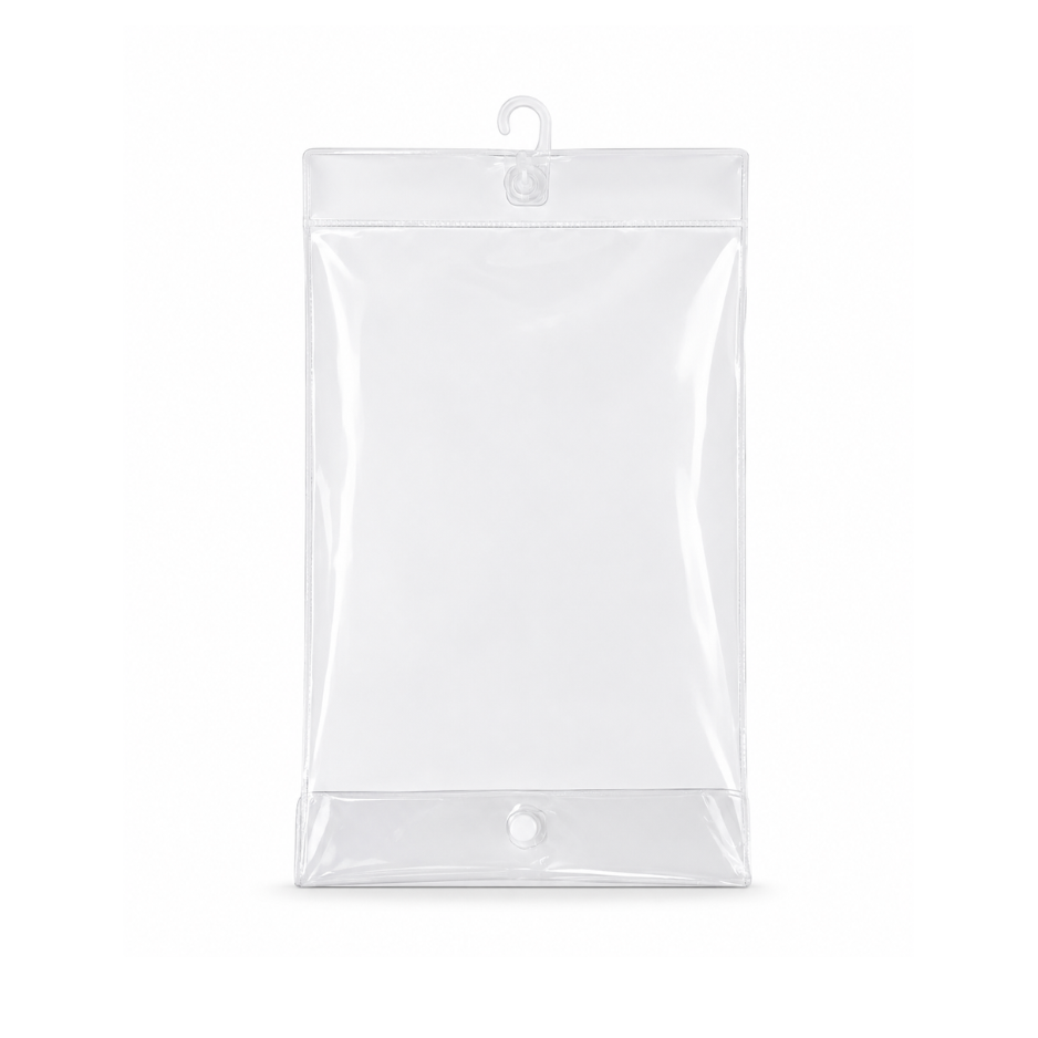 Bolsa PVC (Broche, cierre, colgador)