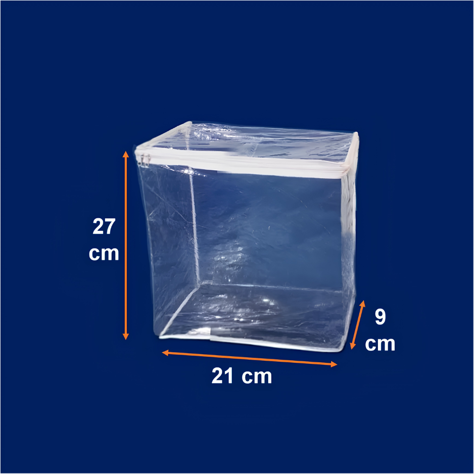 Bolsa PVC (Broche, cierre, colgador)