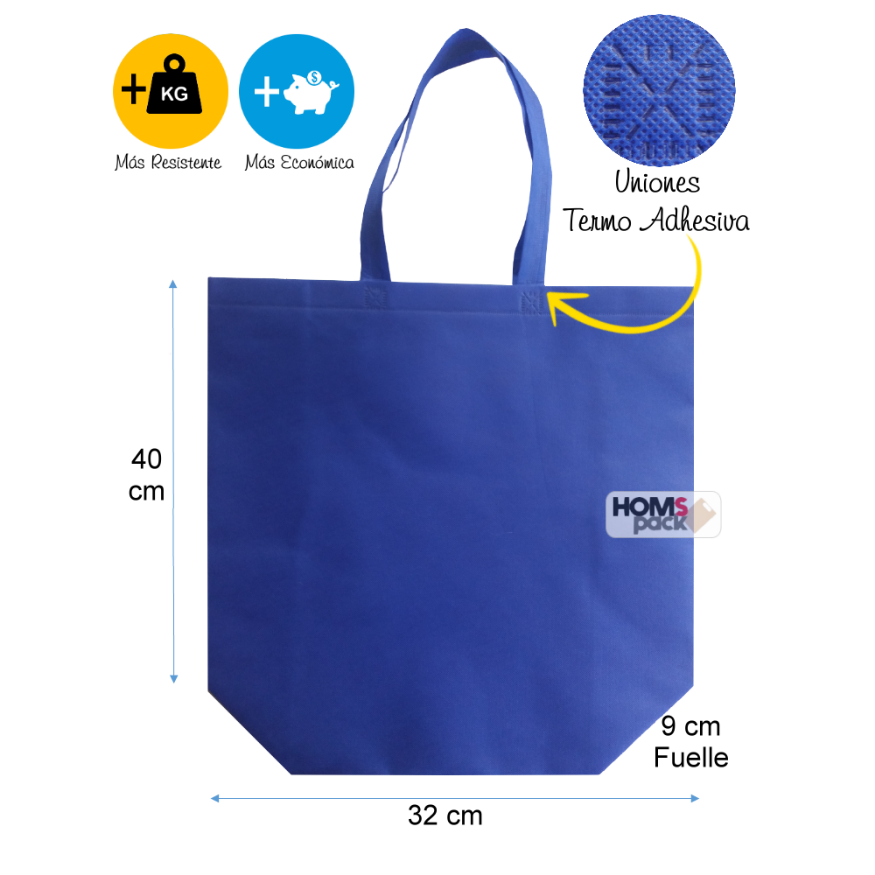 Bolsa Tnt (Tela no tejida) Alta resistencia (Ecológica)