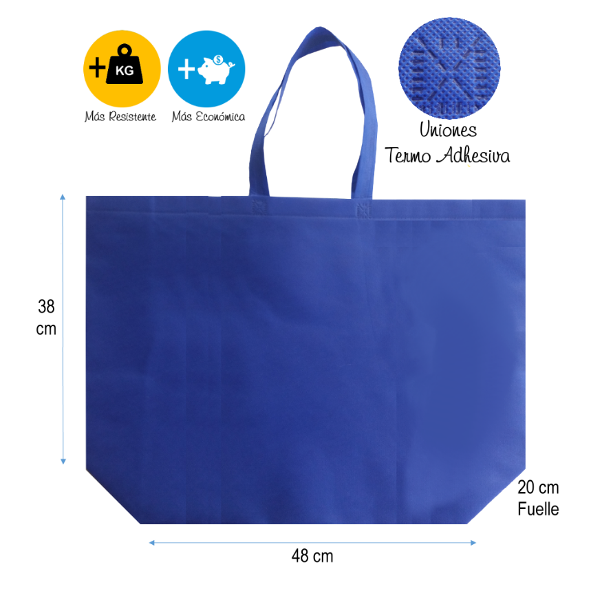 Bolsa Tnt (Tela no tejida) Alta resistencia (Ecológica)