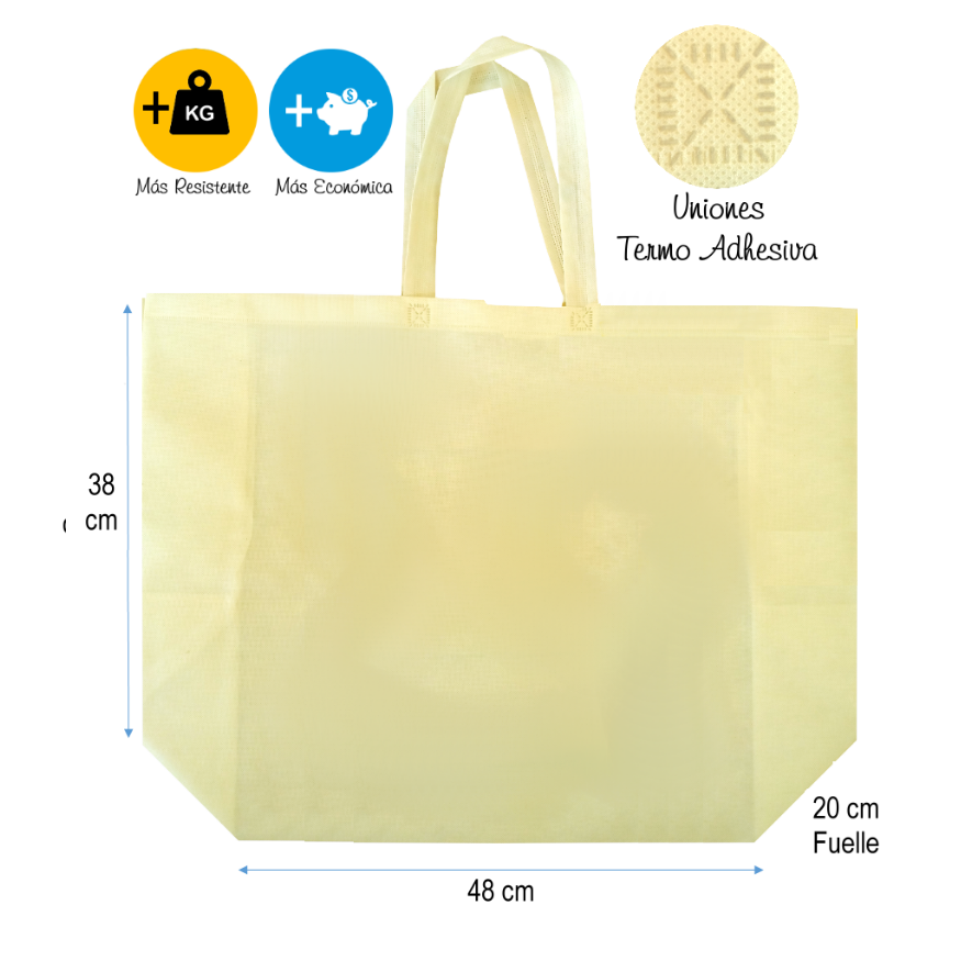 Bolsa Tnt (Tela no tejida) Alta resistencia (Ecológica)