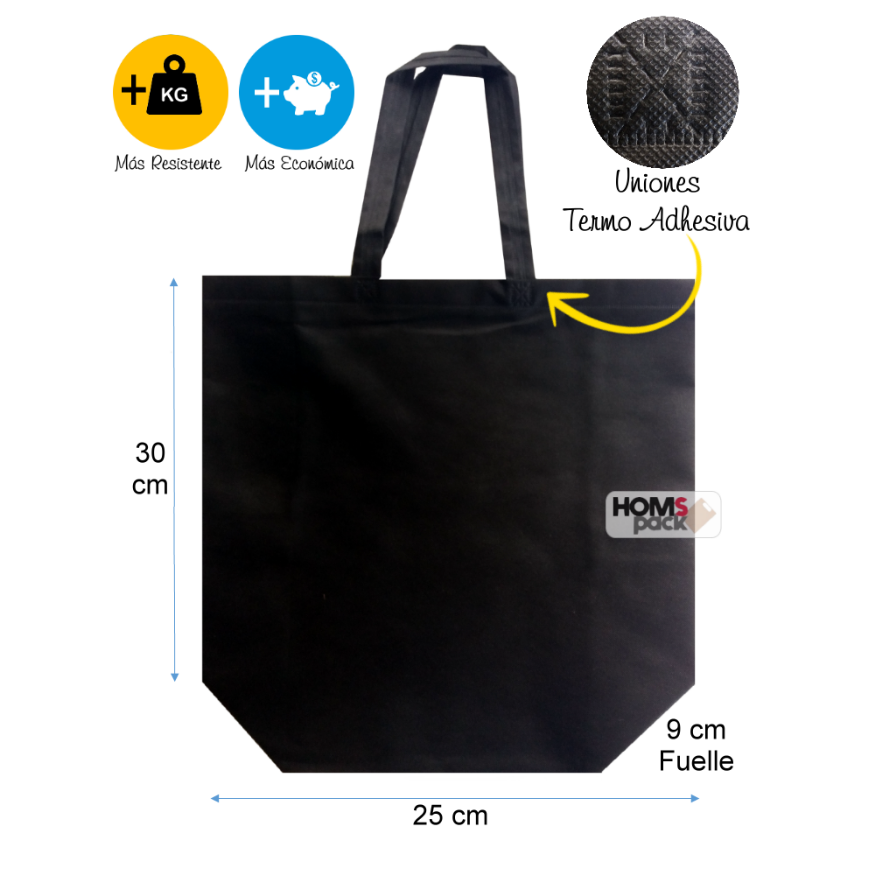 Bolsa Tnt (Tela no tejida) Alta resistencia (Ecológica)