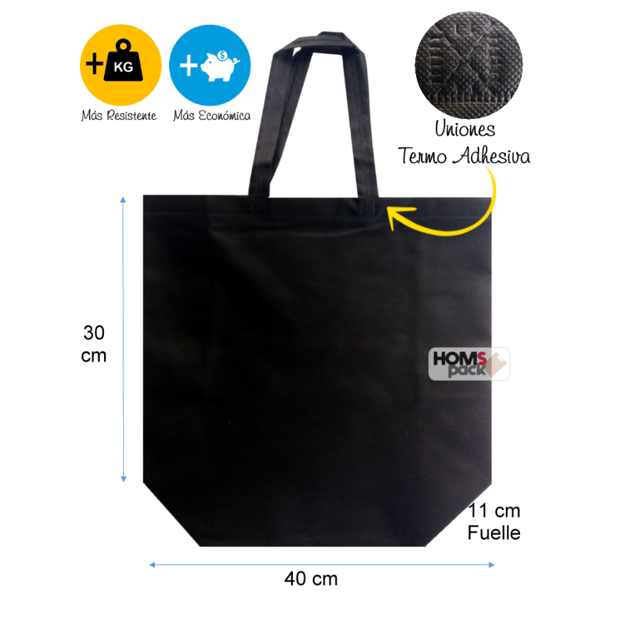 Bolsa Tnt (Tela no tejida) Alta resistencia (Ecológica)