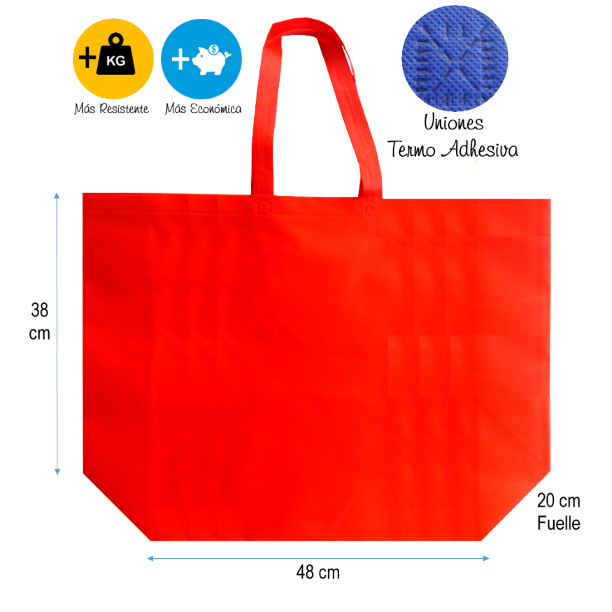 Bolsa Tnt (Tela no tejida) Alta resistencia (Ecológica)
