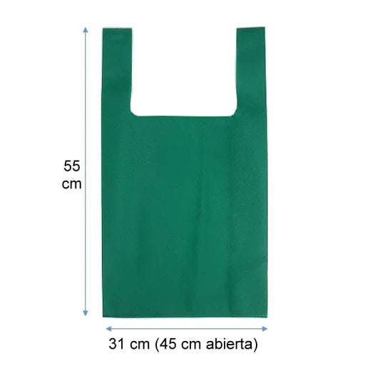 Bolsa Tnt (Tela No Tejida) Camiseta (7Kg. Máx.) Ecológica