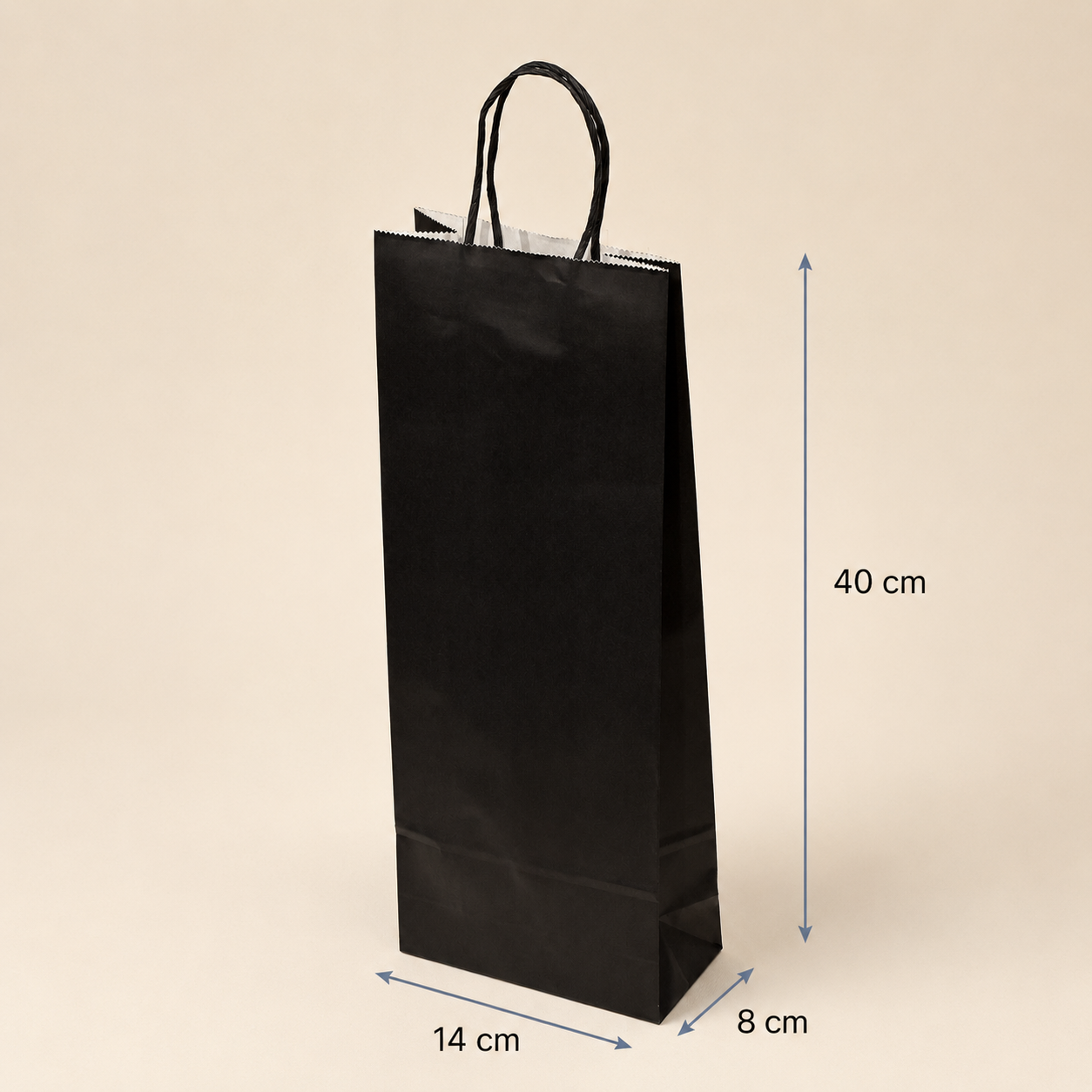 Bolsa Papel 14X40X8 Cm (1 Botella)