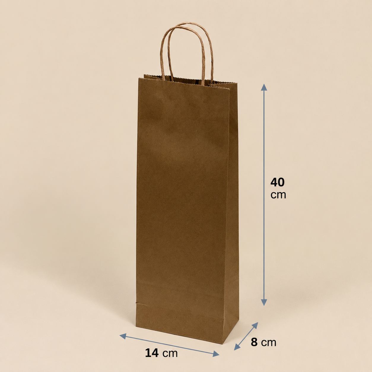 Bolsa Papel 14X40X8 Cm (1 Botella)